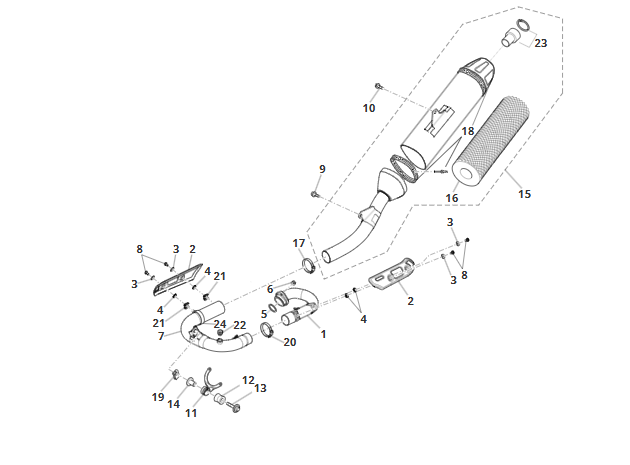 Echappement_XEF-XXF 450 MY22.png
